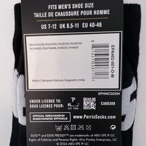Elvis Presley “Elvis” Low Cut men’s socks NWT - Picture 3 of 4